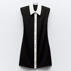 Zara Shoulder Pad Mini Dress
